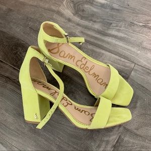 Sam Edelman Leather Block Heeled Sandals